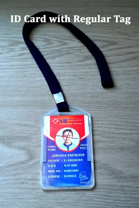 Regular tag ID card